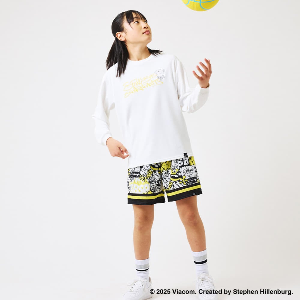 ジュニア ジャージーショーツ スポンジ・ボブ グラフィティ SJP25187S【4カラー展開】