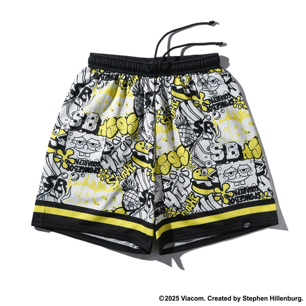 ジュニア ジャージーショーツ スポンジ・ボブ グラフィティ SJP25187S【4カラー展開】