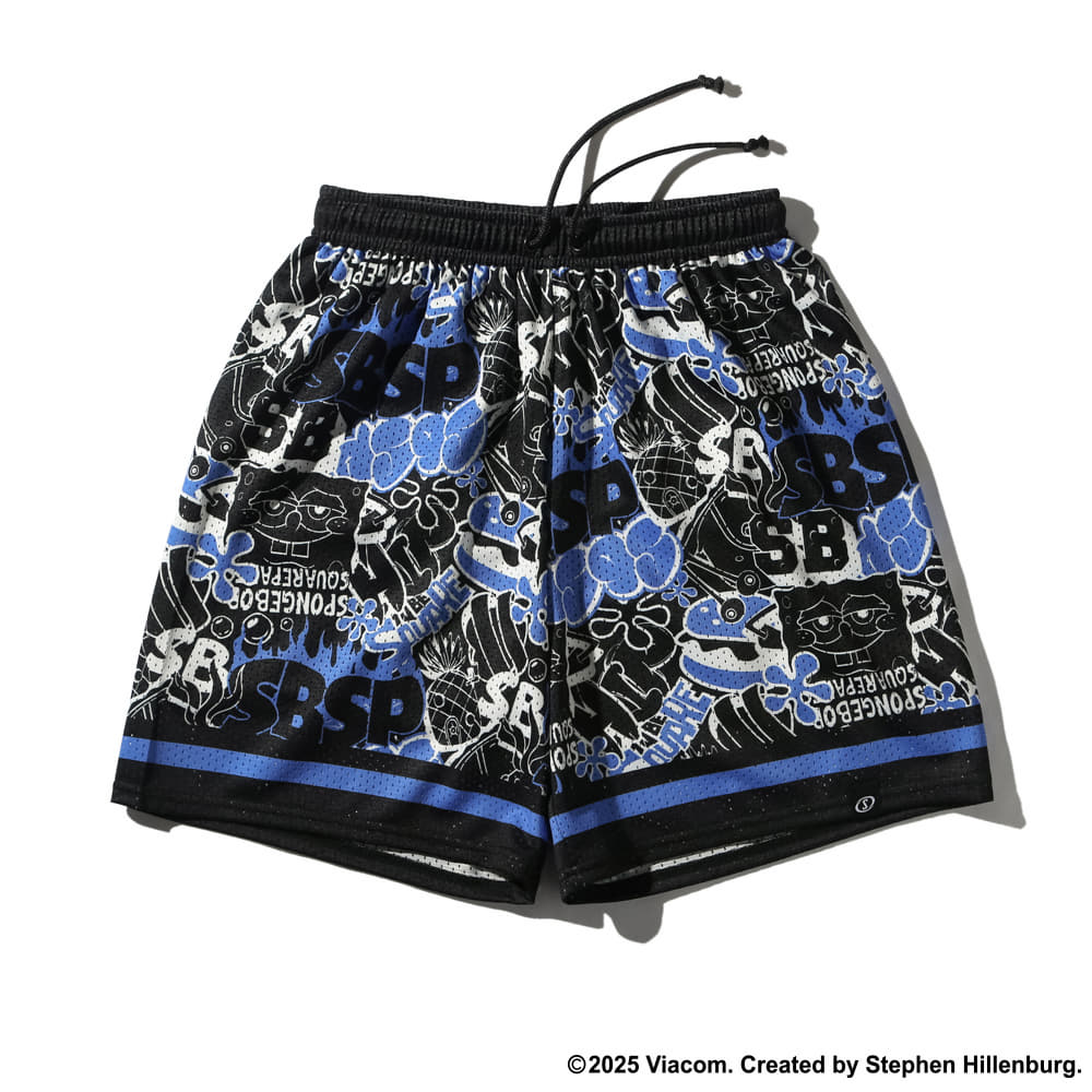 ジュニア ジャージーショーツ スポンジ・ボブ グラフィティ SJP25187S【4カラー展開】