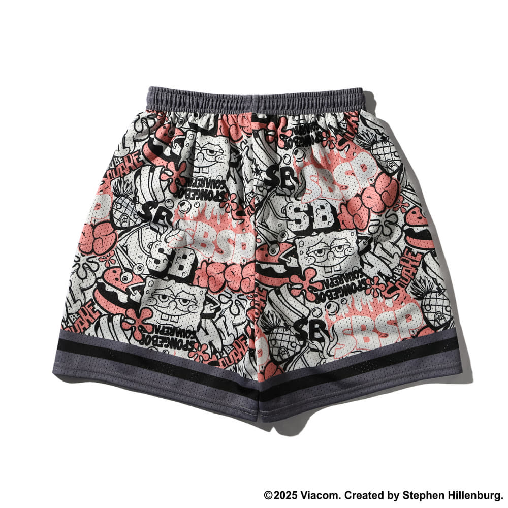 ジュニア ジャージーショーツ スポンジ・ボブ グラフィティ SJP25187S【4カラー展開】