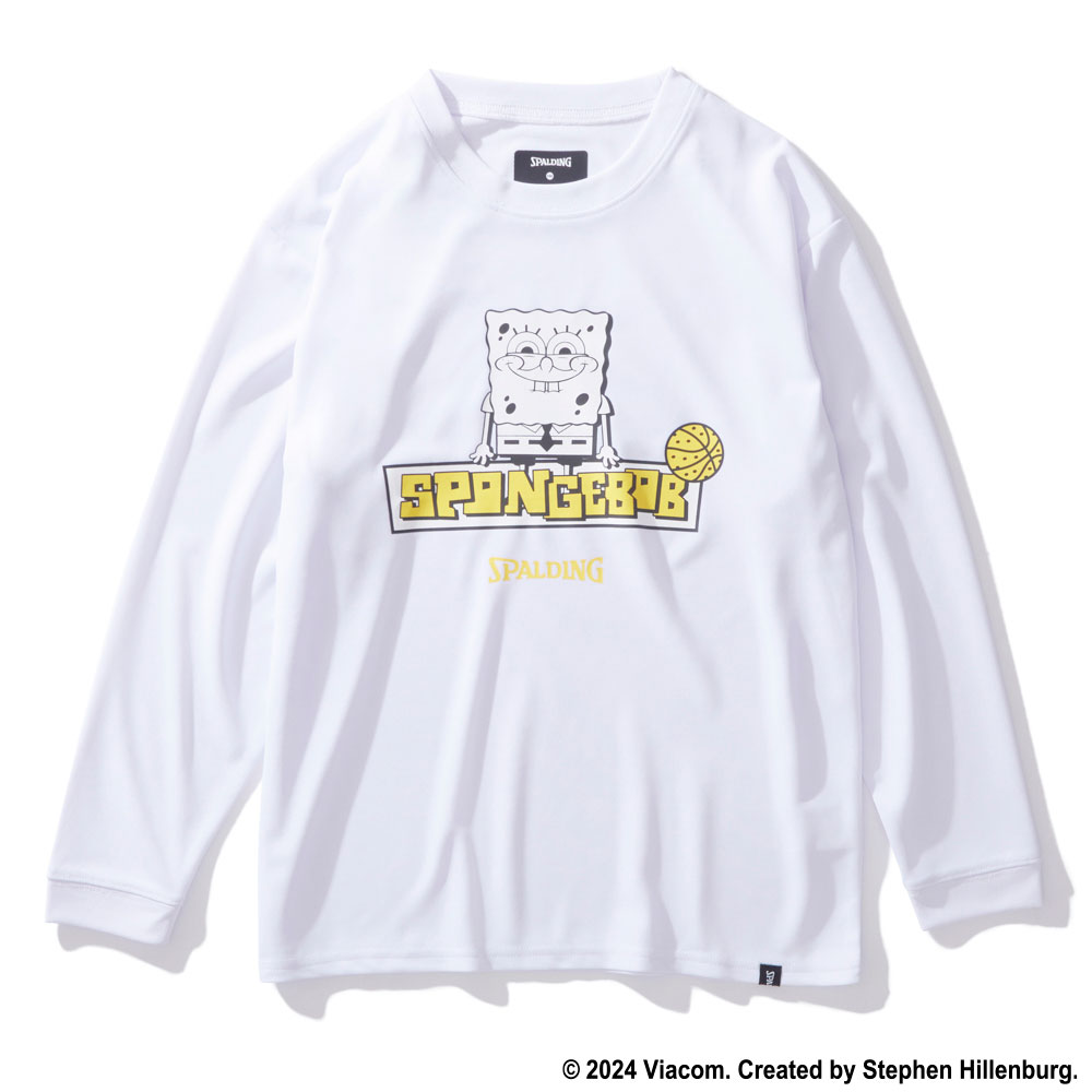 ジュニア ロングスリーブTシャツ スポンジ・ボブ イエロー SJT24164S【3カラー展開】