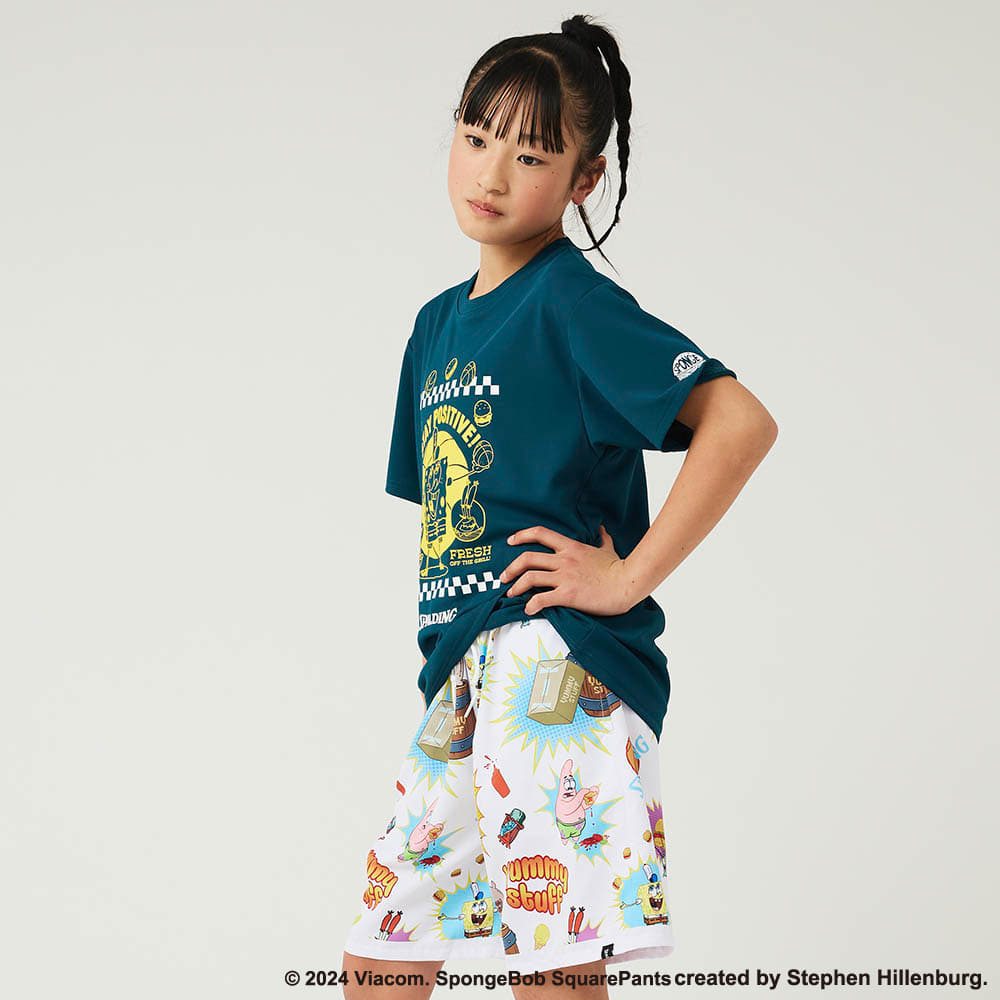 【Early Summer SALE：40%OFF 6/4 0時～6/18 23時59分まで】ジュニアTシャツ スポンジ・ボブ フレッシュ オフ ザ グリル SJT24166S【4カラー展開】