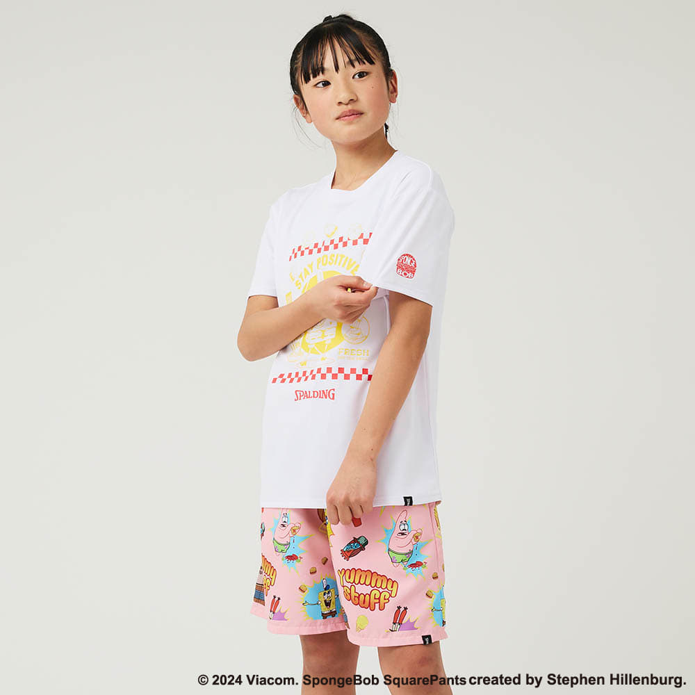 【Early Summer SALE：40%OFF 6/4 0時～6/18 23時59分まで】ジュニアTシャツ スポンジ・ボブ フレッシュ オフ ザ グリル SJT24166S【4カラー展開】