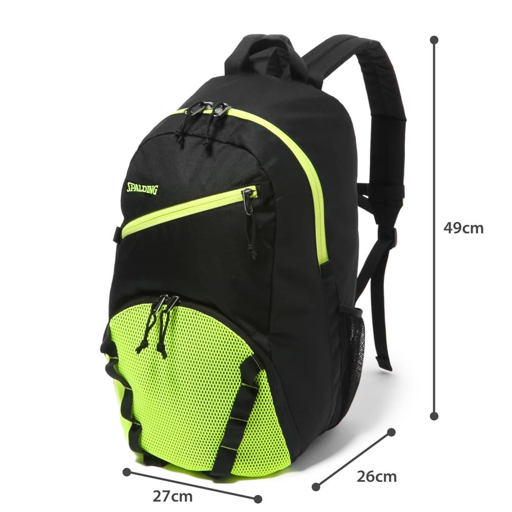 ハーフデイ ブリーズ ブラック×ライムグリーン 42-014LG