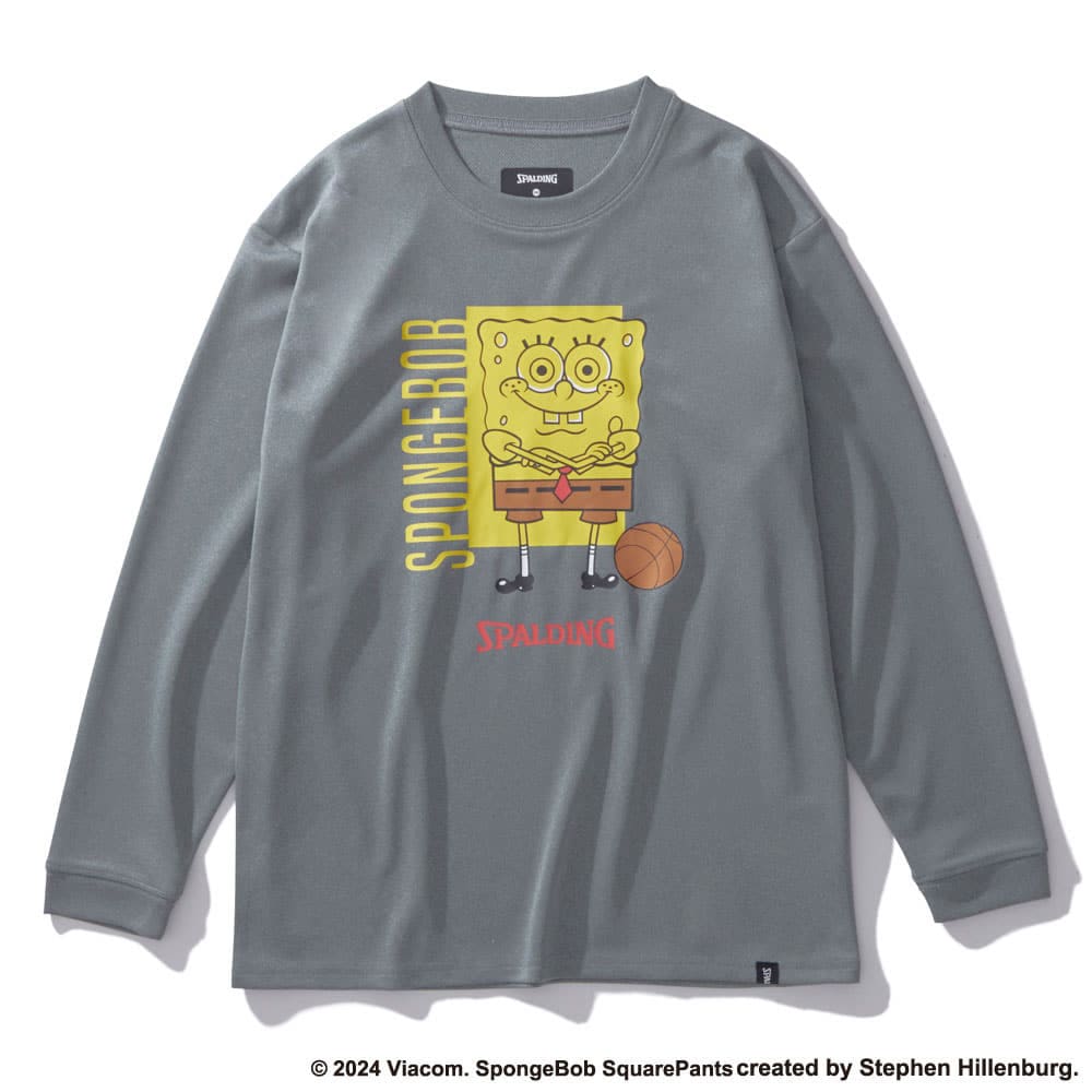 ジュニア ロングスリーブTシャツ スポンジ・ボブ バスケットボール フリーク SJT24167S【3カラー展開】