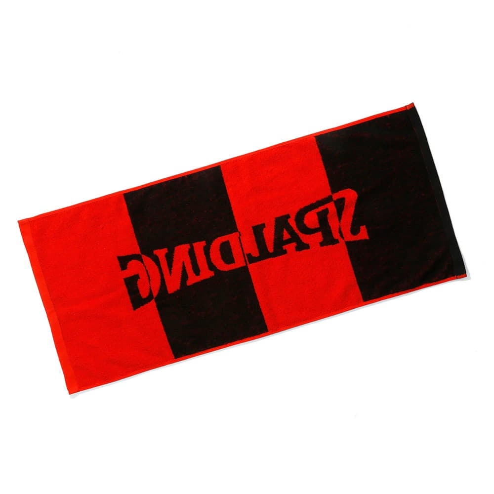 ジャカードタオル ボーダー レッド SAT211080