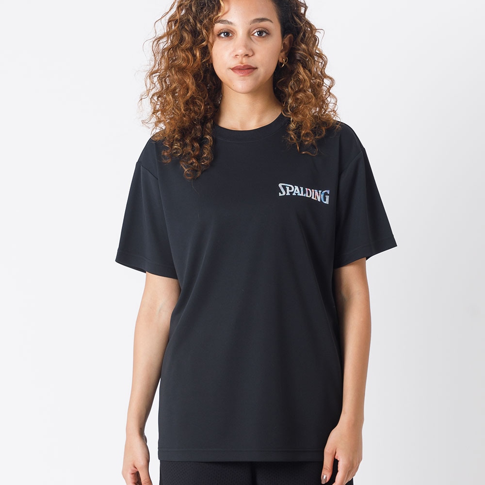 unisex[CRITIC]SSワームホール ロゴT-shirt(2色) Tシャツ ホログラム ワードマーク SMT22128 | スポルディング