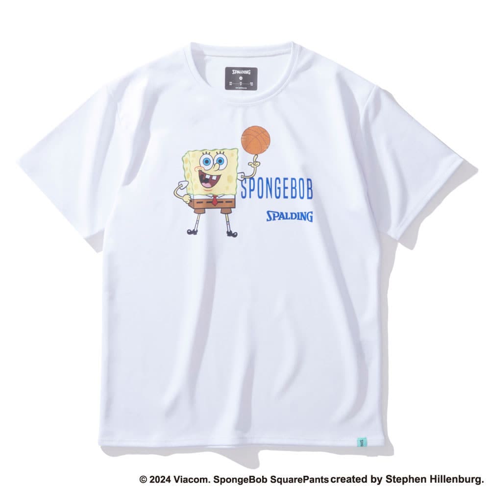 ジュニアTシャツ スポンジ・ボブスピニング バスケットボール SJT24171S【4カラー展開】