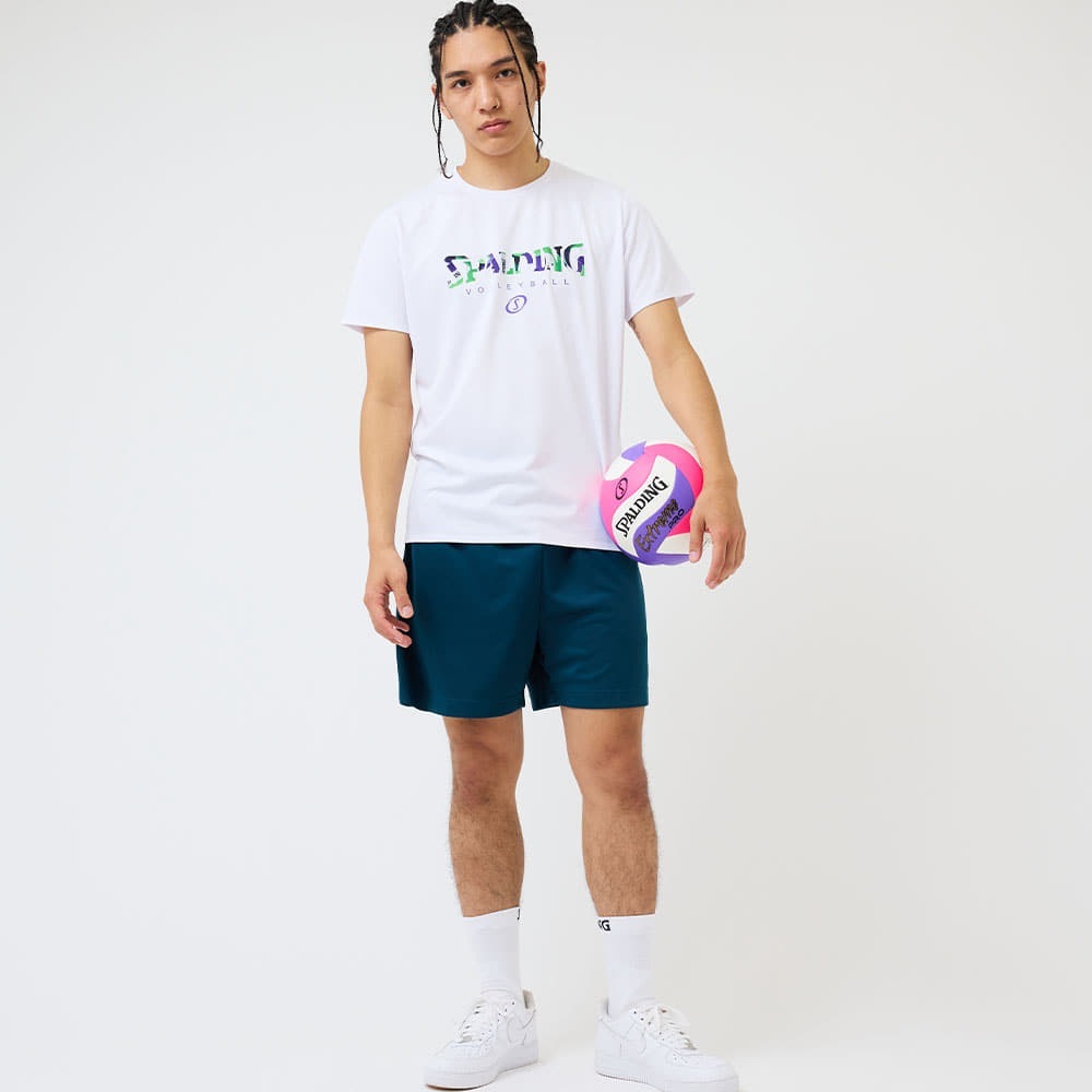 【Early Summer SALE：40%OFF 6/4 0時～6/18 23時59分まで】バレーボールTシャツ ボールプリント ロゴ SMT24021V