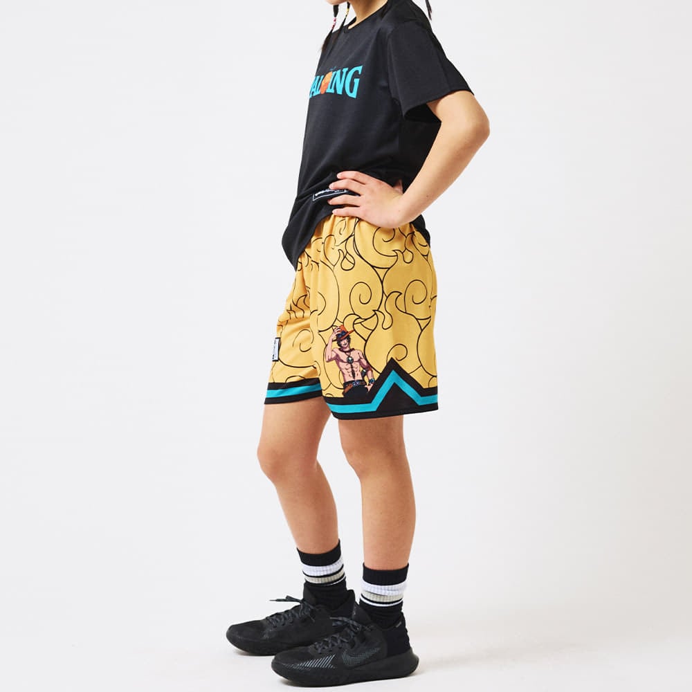 ジュニア ジャージーショーツ ONE PIECEメラメラの実 SJP25164P 【1カラー展開】