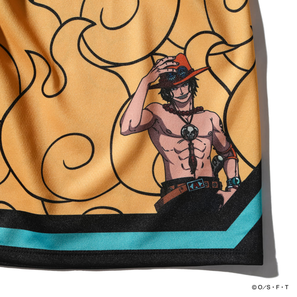 ジュニア ジャージーショーツ ONE PIECEメラメラの実 SJP25164P 【1カラー展開】