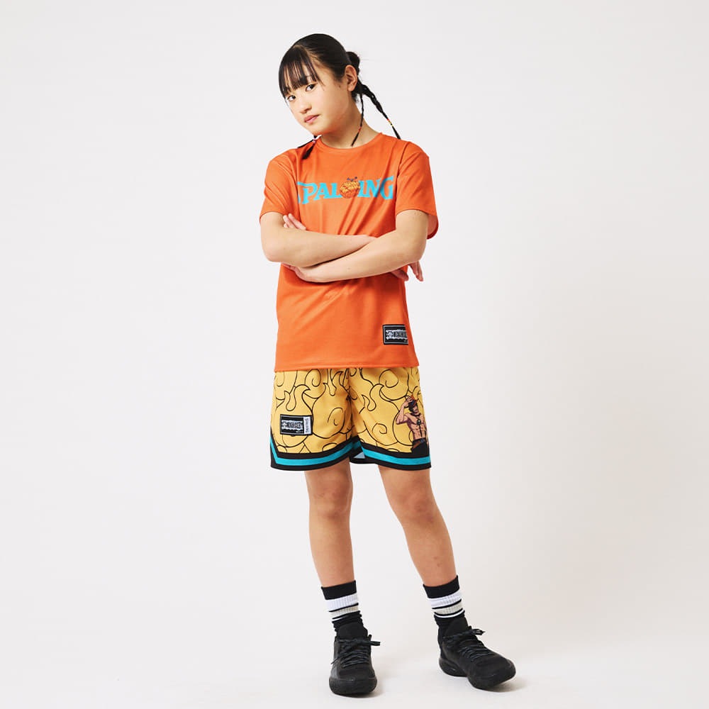 ジュニア ジャージーショーツ ONE PIECEメラメラの実 SJP25164P 【1カラー展開】