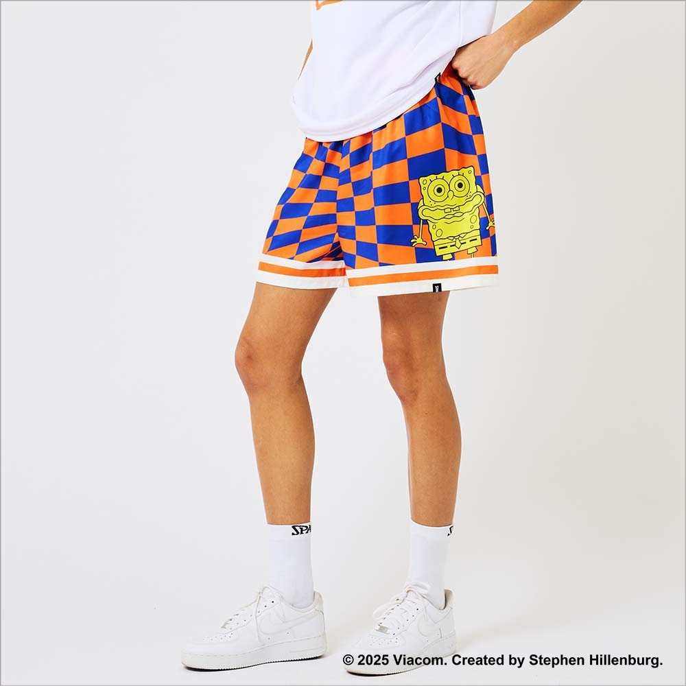 布帛ショーツ スポンジ・ボブ チェッカーフラッグ SMP25047S【4カラー展開】
