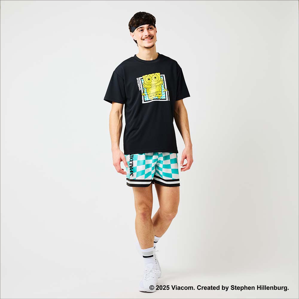 布帛ショーツ スポンジ・ボブ チェッカーフラッグ SMP25047S【4カラー展開】