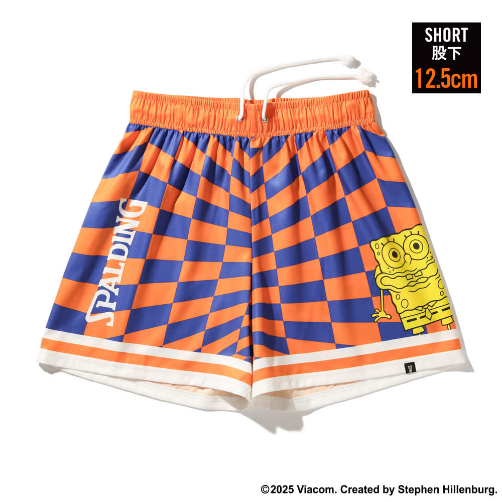 布帛ショーツ スポンジ・ボブ チェッカーフラッグ SMP25047S【4カラー展開】