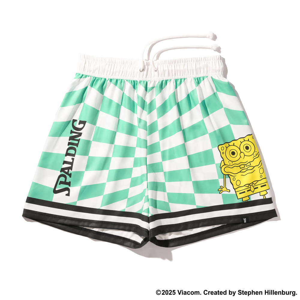 布帛ショーツ スポンジ・ボブ チェッカーフラッグ SMP25047S【4カラー展開】