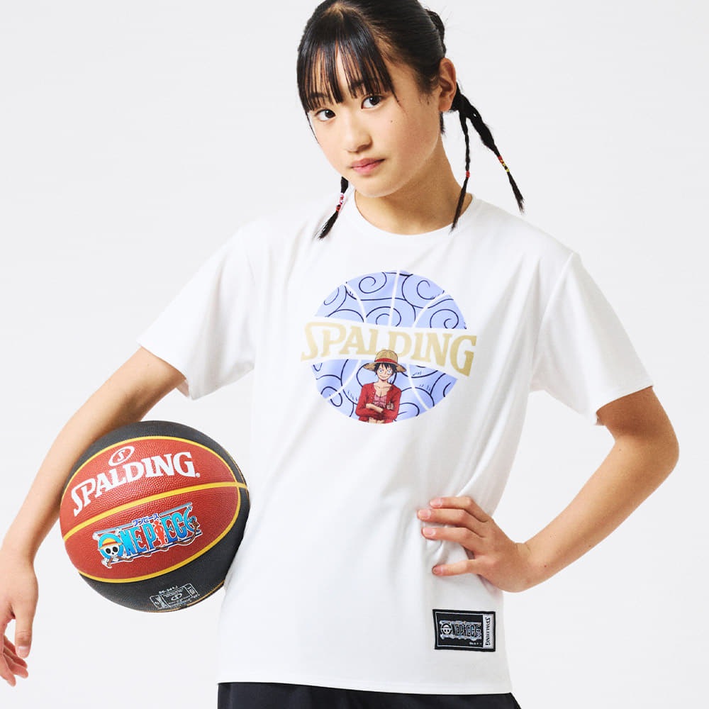 ジュニア Tシャツ ONE PIECEゴムゴムの実 ボールプリント SJT25157P 【3カラー展開】