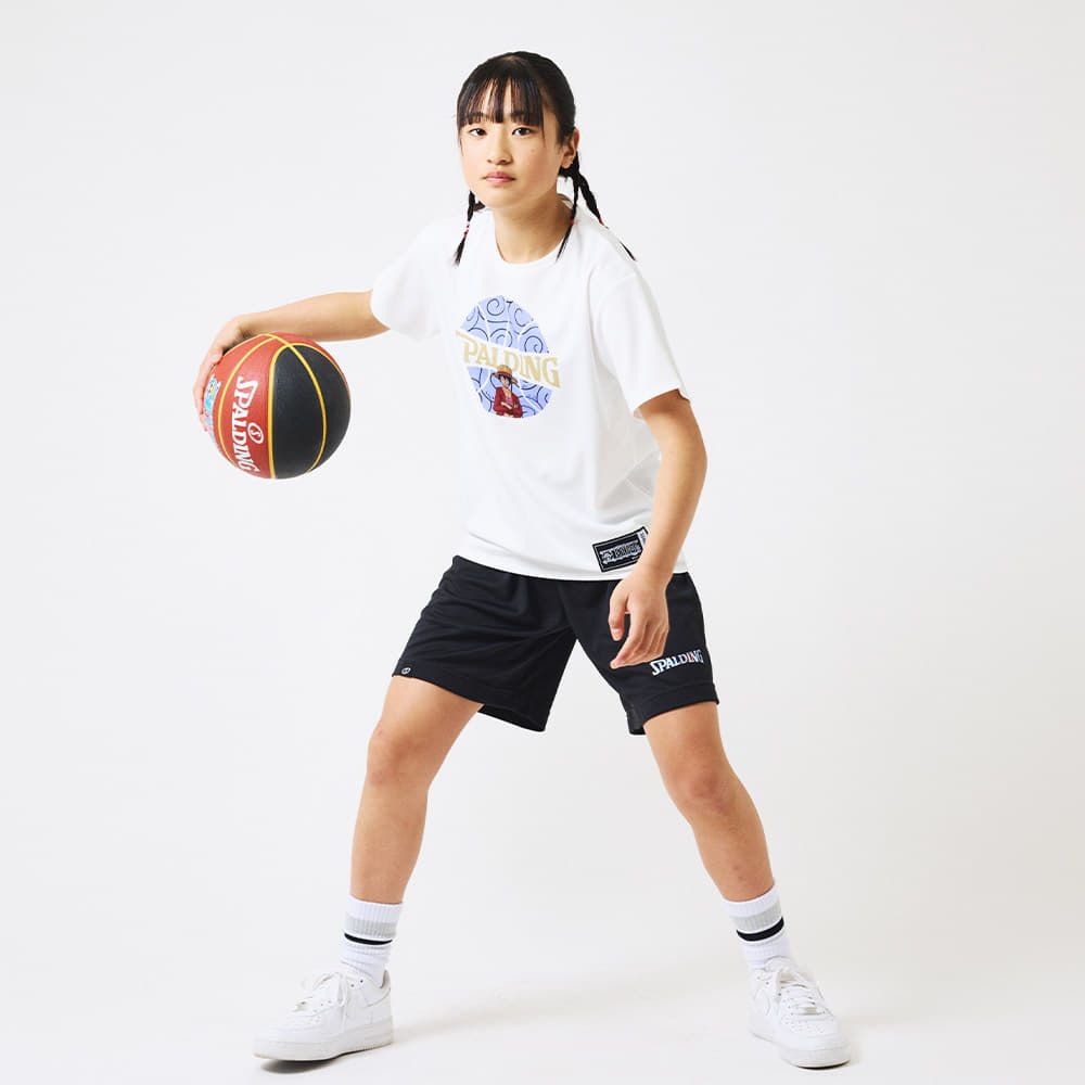 ジュニア Tシャツ ONE PIECEゴムゴムの実 ボールプリント SJT25157P 【3カラー展開】