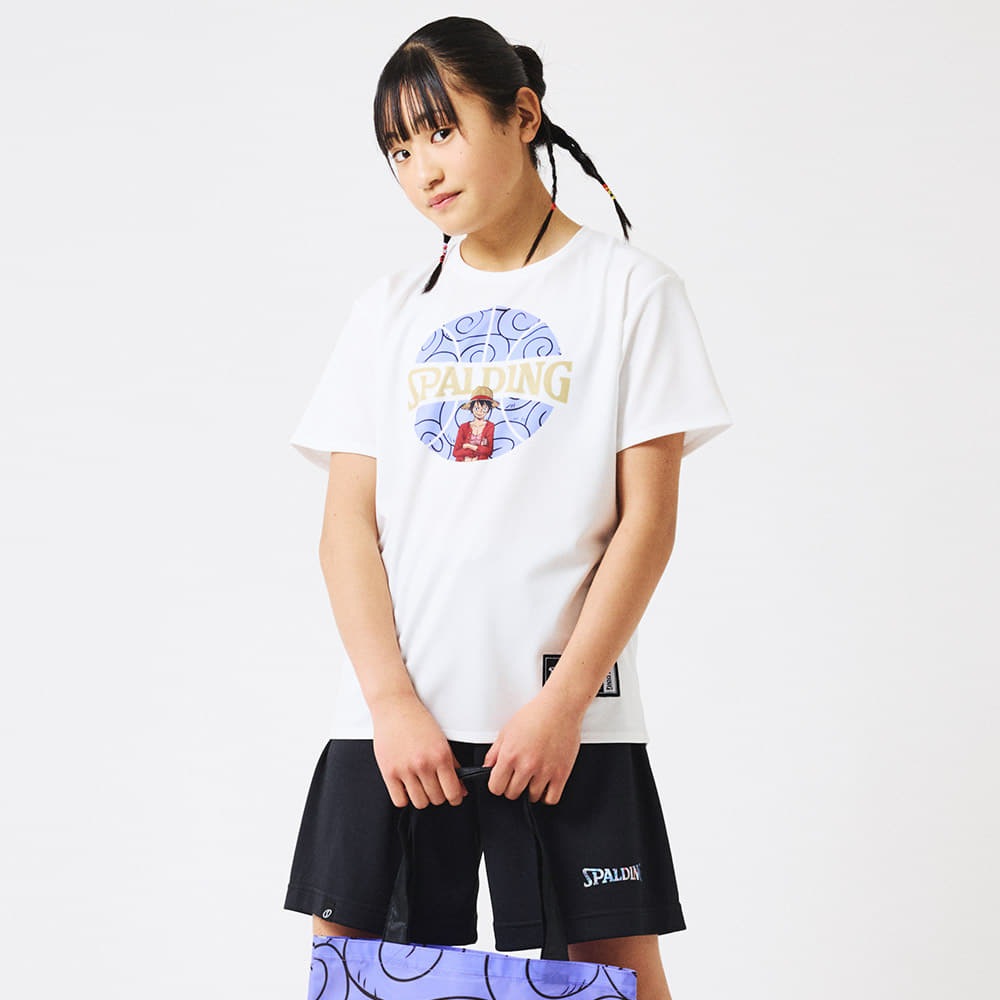 ジュニア Tシャツ ONE PIECEゴムゴムの実 ボールプリント SJT25157P 【3カラー展開】