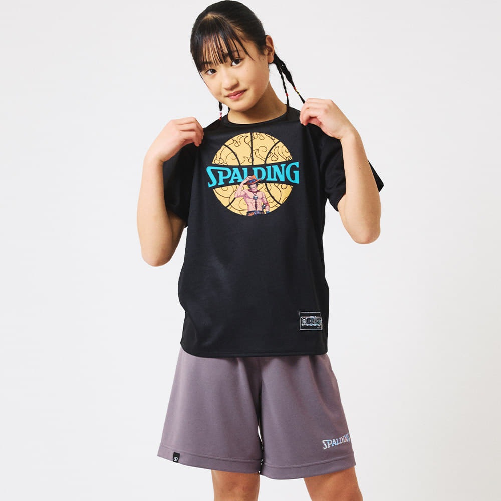 ジュニア Tシャツ ONE PIECEメラメラの実 ボールプリント SJT25158P 【3カラー展開】