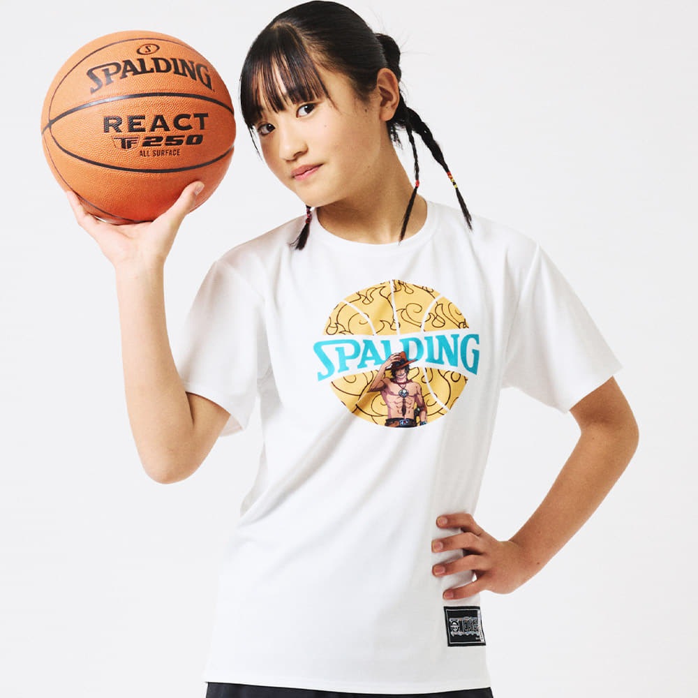 ジュニア Tシャツ ONE PIECEメラメラの実 ボールプリント SJT25158P 【3カラー展開】