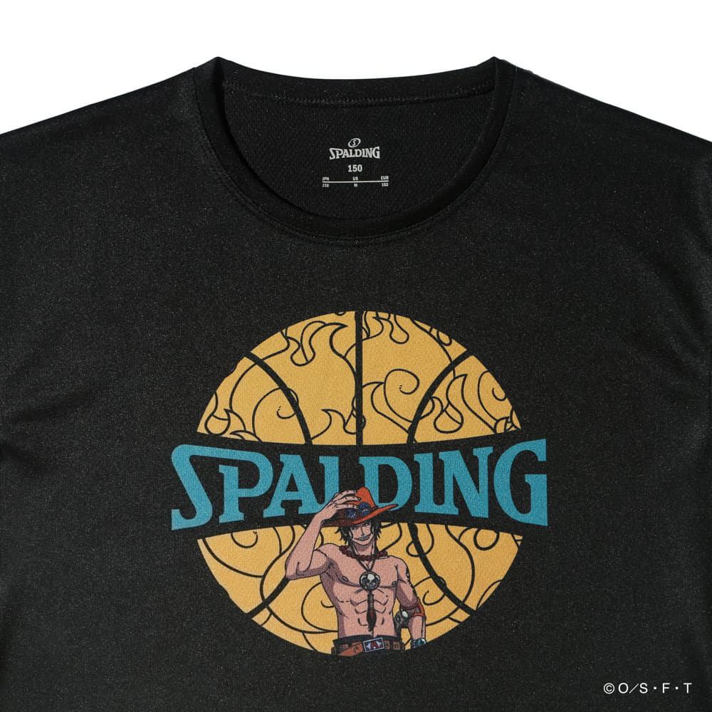 ジュニア Tシャツ ONE PIECEメラメラの実 ボールプリント SJT25158P 【3カラー展開】