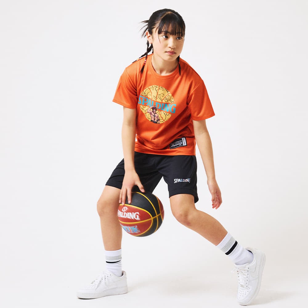 ジュニア Tシャツ ONE PIECEメラメラの実 ボールプリント SJT25158P 【3カラー展開】