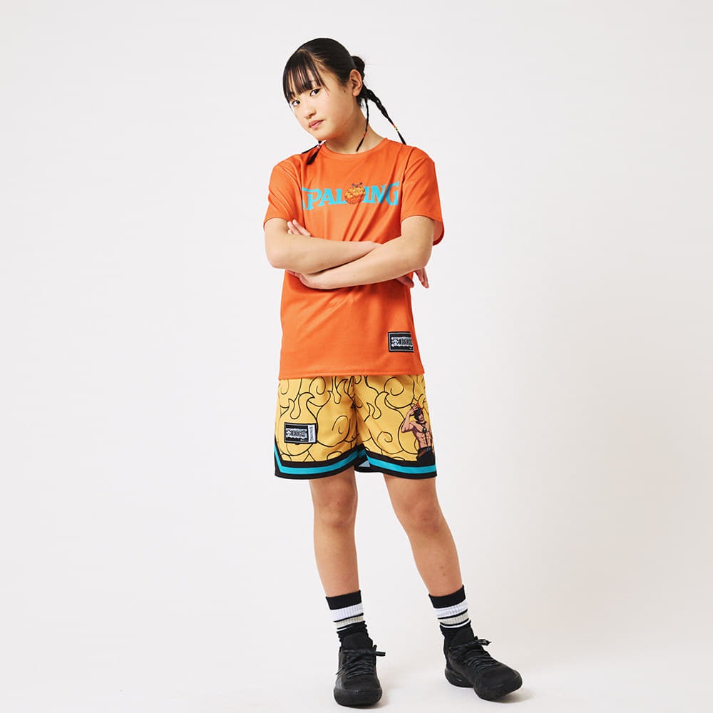 ジュニア Tシャツ ONE PIECEメラメラの実 ロゴ SJT25161P 【3カラー展開】