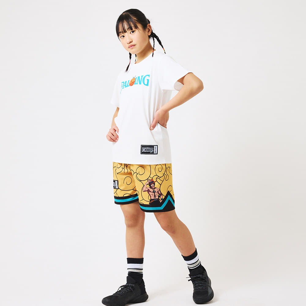 ジュニア Tシャツ ONE PIECEメラメラの実 ロゴ SJT25161P 【3カラー展開】