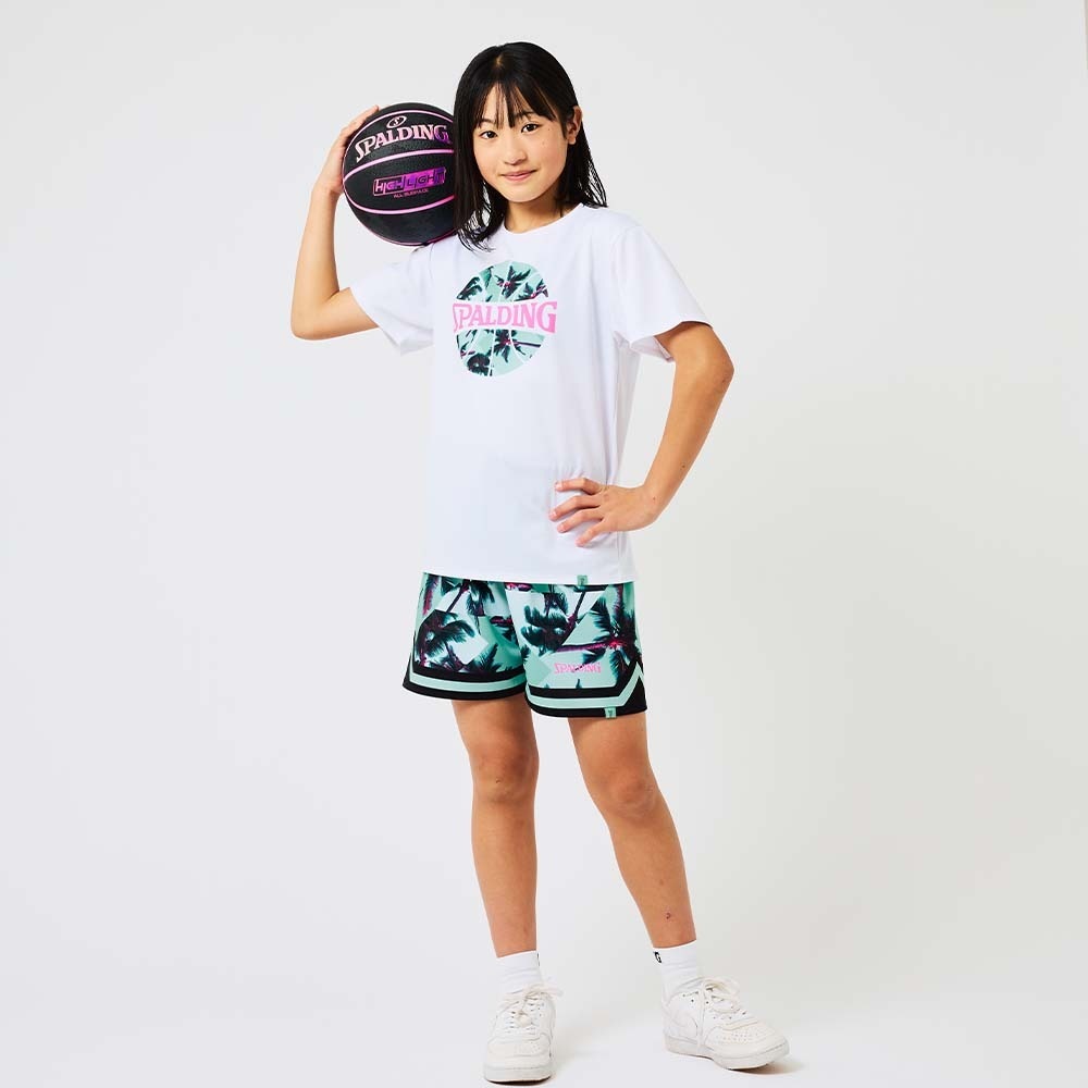 ジュニア Tシャツ パームツリー ボールプリント SJT25057【3カラー展開】