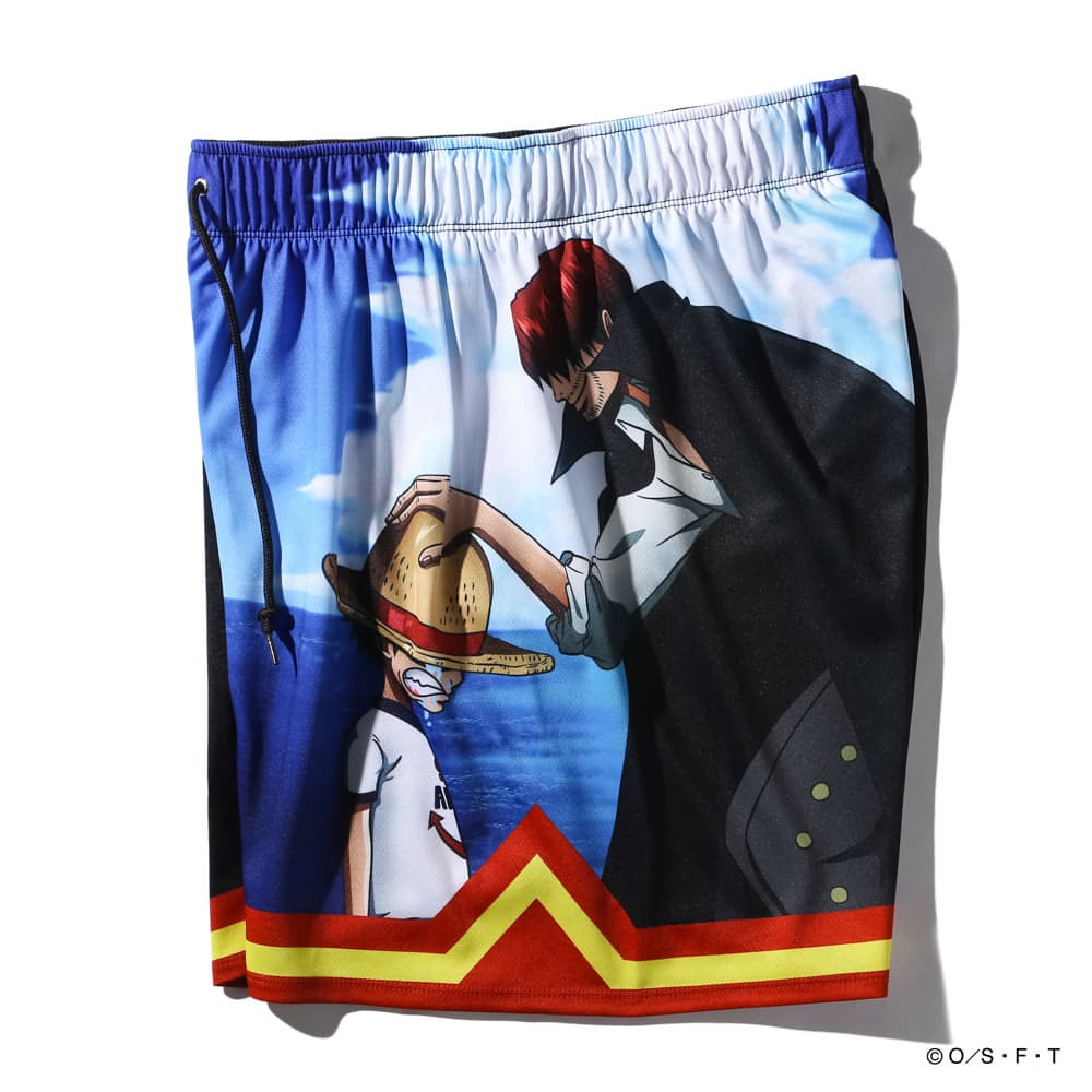 ジャージーショーツ ONE PIECE ルフィ＆シャンクス SMP25110P 【1カラー展開】