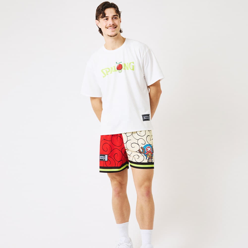 ワンピース Tシャツ 白 ワンピース】Tシャツ サガラ刺繍 チョッパー WHITE S: アパレル