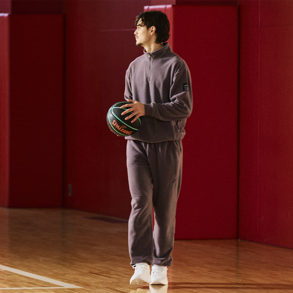 コートサイド フリース ハーフジップ プルオーバー SMJ25113【2カラー展開】