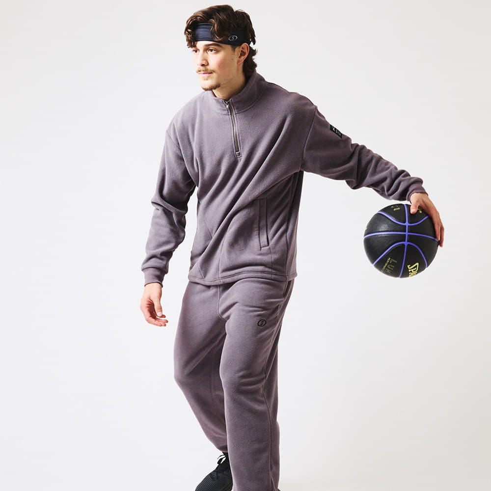 コートサイド フリース ハーフジップ プルオーバー SMJ25113【2カラー展開】