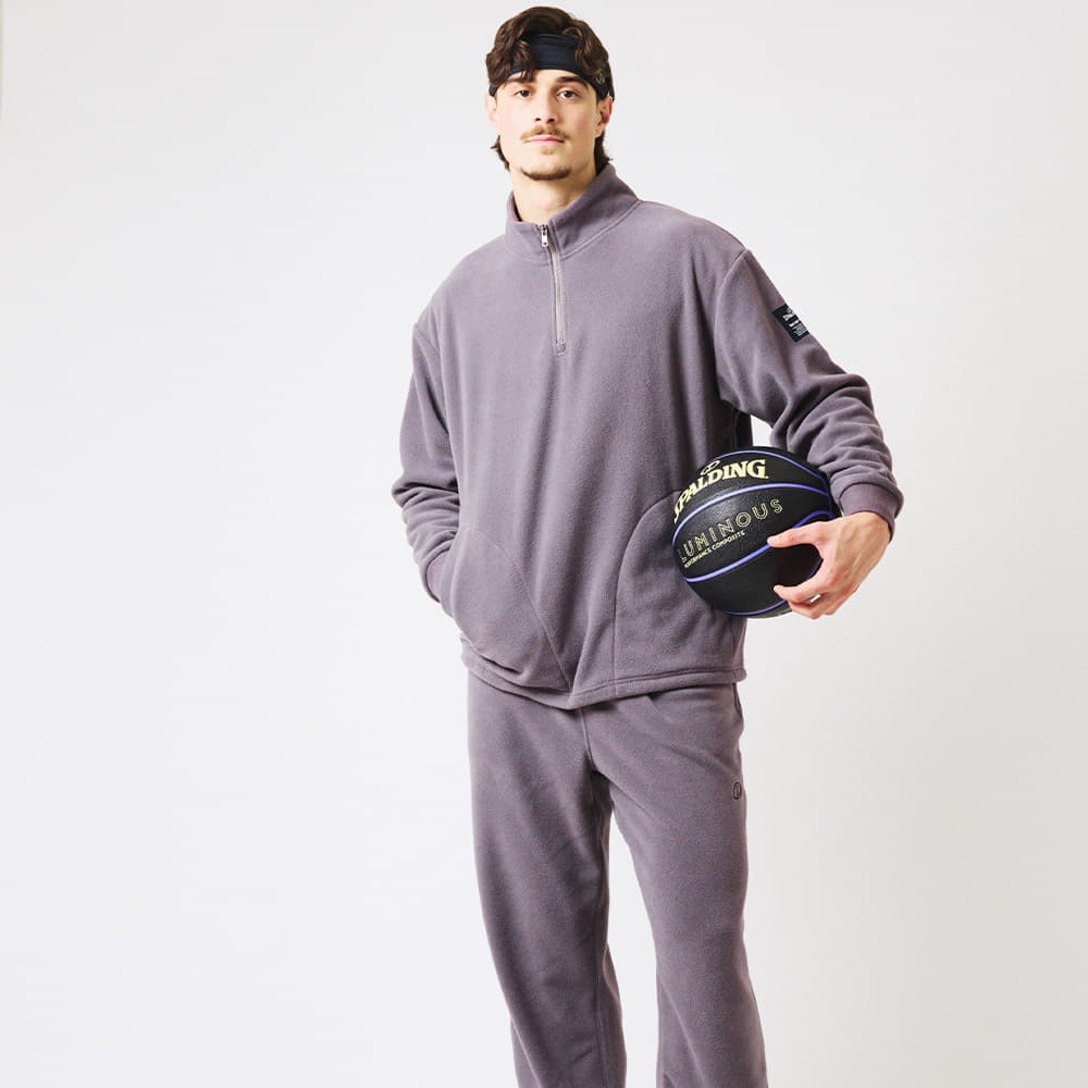 コートサイド フリース ハーフジップ プルオーバー SMJ25113【2カラー展開】