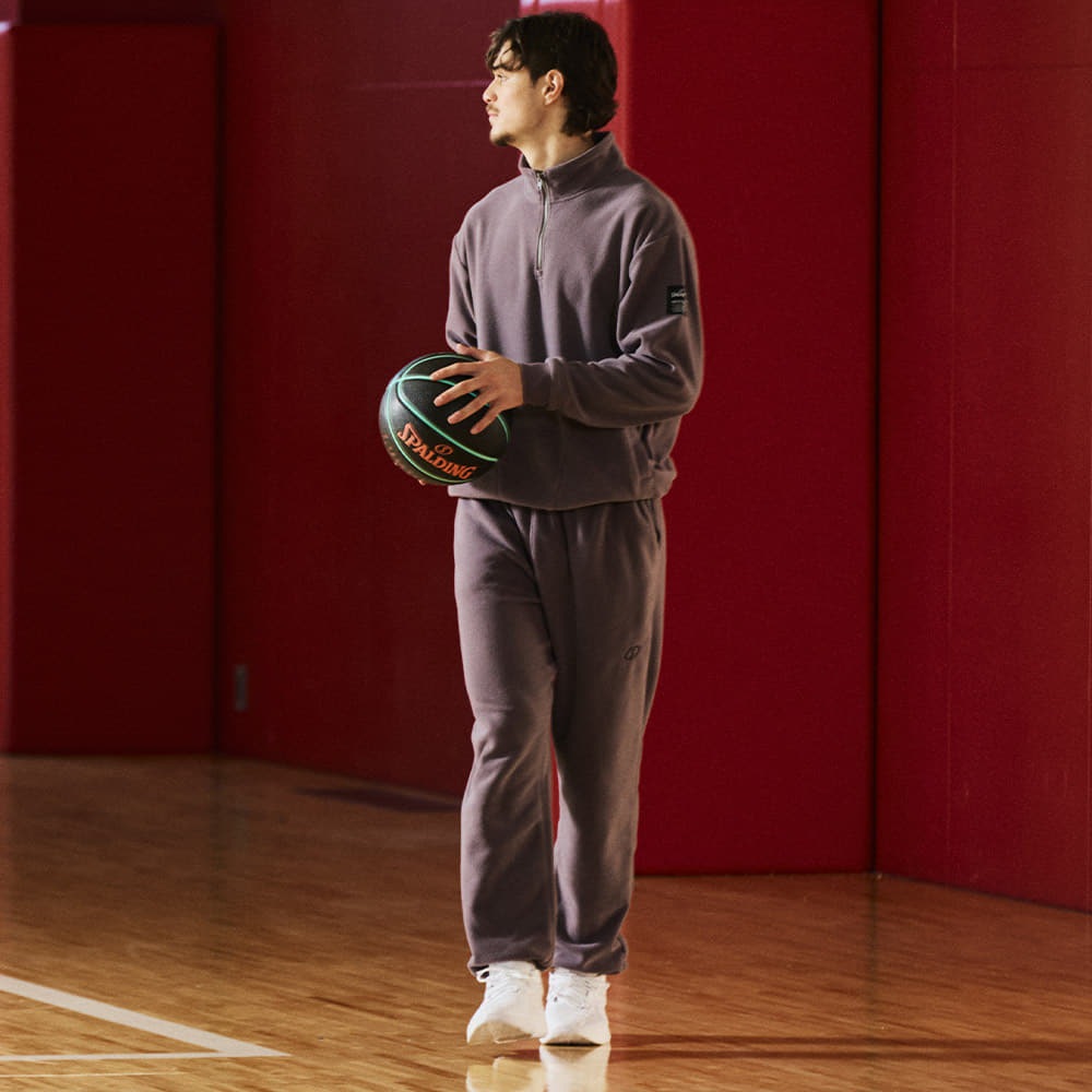 コートサイド フリース ドローストリング ワイドパンツ SMP25115【2カラー展開】