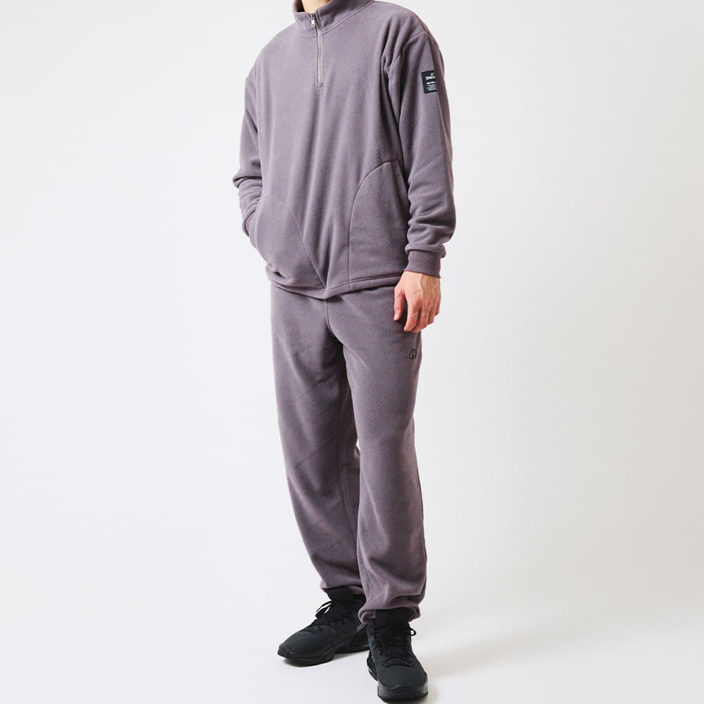 コートサイド フリース ドローストリング ワイドパンツ SMP25115【2カラー展開】