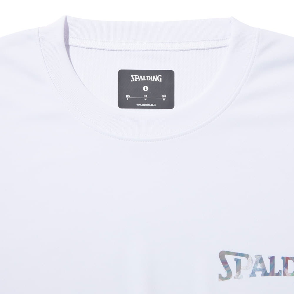 Man Tシャツ 白 ロゴ スタジアム Tシャツ ホログラム ワードマーク SMT24176【4カラー展開
