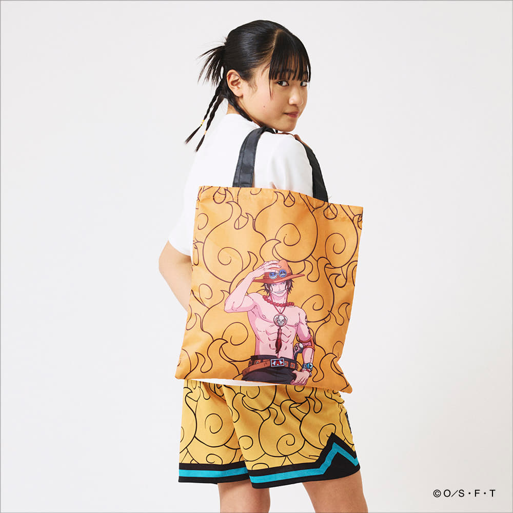 パッカブルトートバッグ ONE PIECE メラメラの実 50-026PM