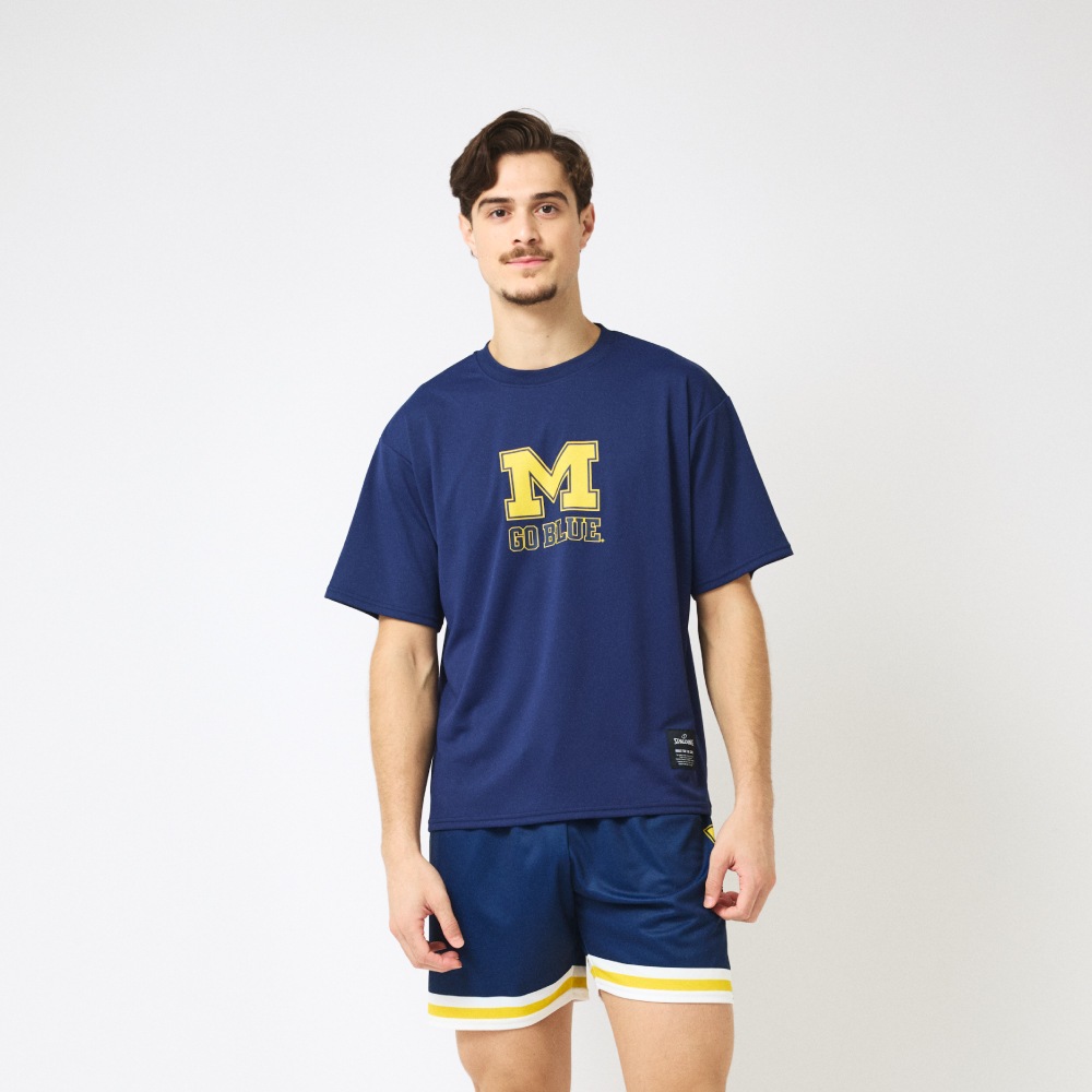 Tシャツ ミシガン M ゴーブルー ロゴ SMT26021M【3カラー展開】