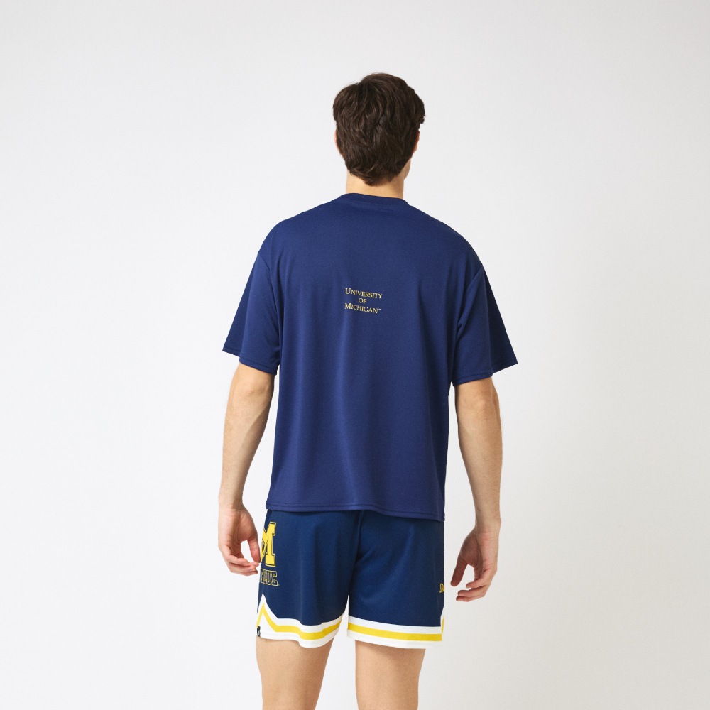 Tシャツ ミシガン M ゴーブルー ロゴ SMT26021M【3カラー展開】