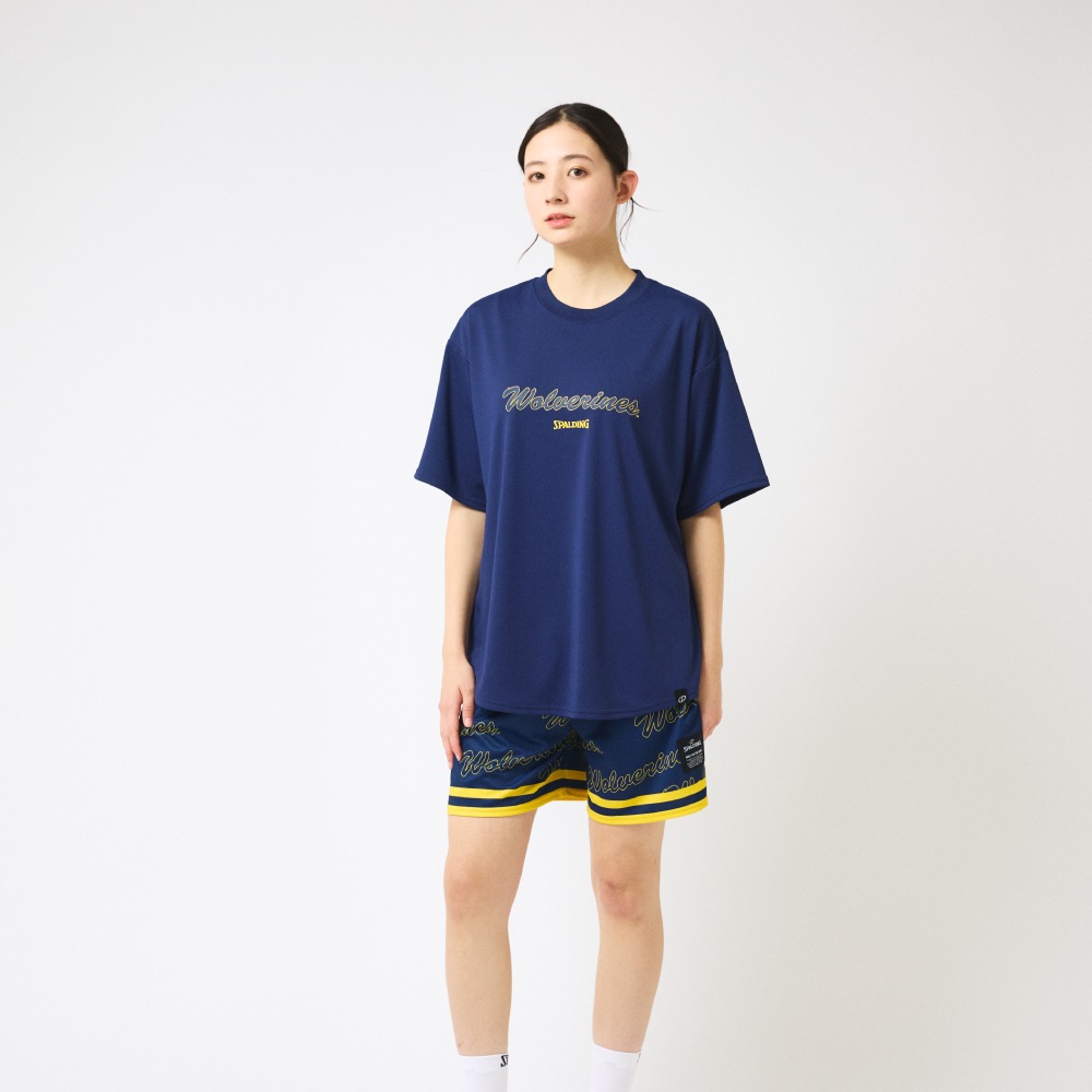 Tシャツ ミシガン ウルバリンズ カーシブロゴ SMT26023M【3カラー展開】