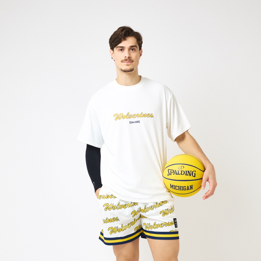Tシャツ ミシガン ウルバリンズ カーシブロゴ SMT26023M【3カラー展開】