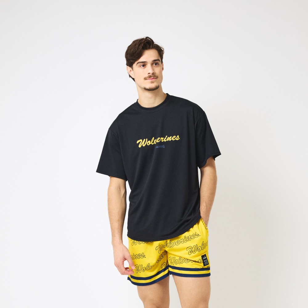 Tシャツ ミシガン ウルバリンズ カーシブロゴ SMT26023M【3カラー展開】