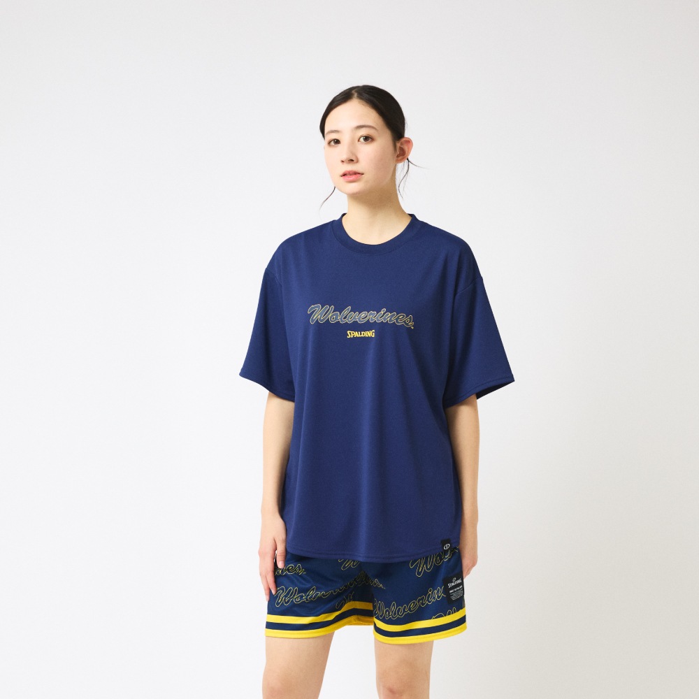 Tシャツ ミシガン ウルバリンズ カーシブロゴ SMT26023M【3カラー展開】