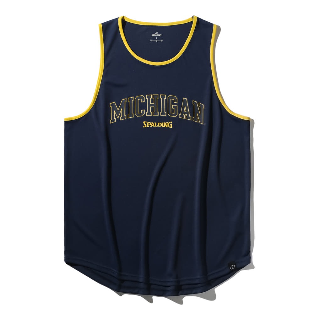 タンクトップ ミシガン アーチロゴ パイピング SMT25136M【3カラー展開】