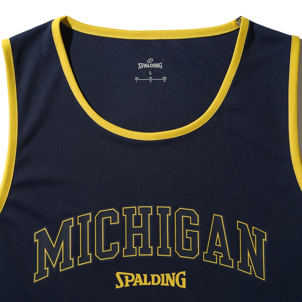 タンクトップ ミシガン アーチロゴ パイピング SMT25136M【3カラー展開】