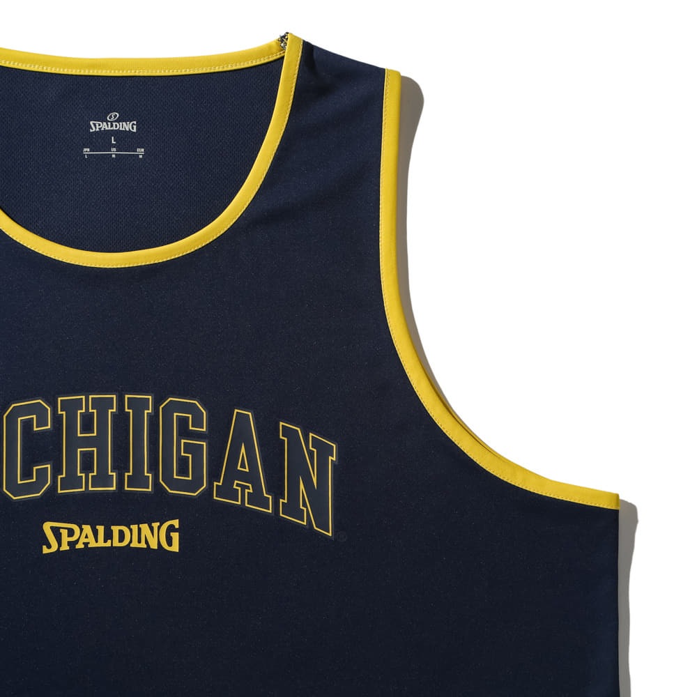 タンクトップ ミシガン アーチロゴ パイピング SMT25136M【3カラー展開】