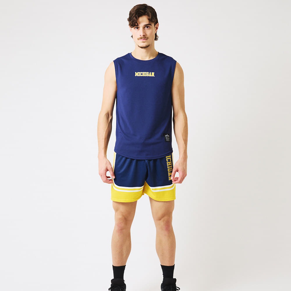 スリーブレス トップ ミシガン タイニーロゴ SMT25137M【3カラー展開】