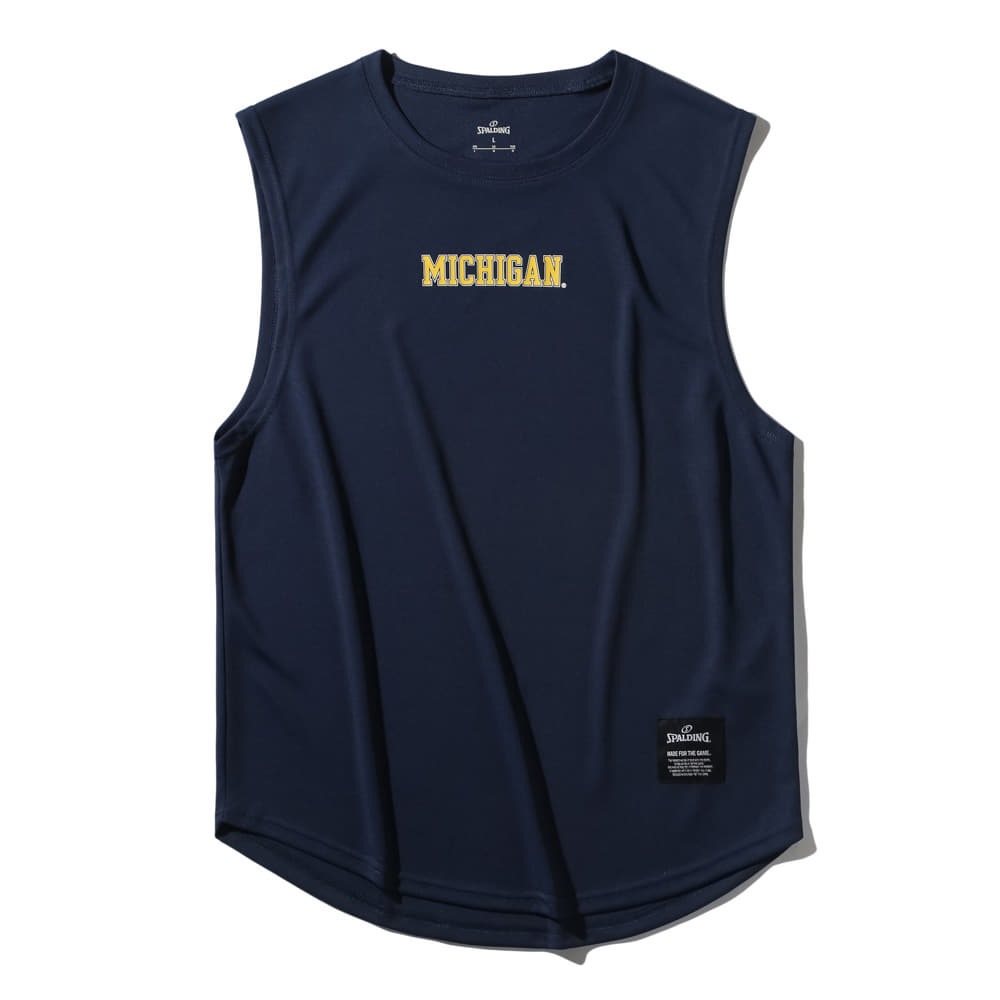 スリーブレス トップ ミシガン タイニーロゴ SMT25137M【3カラー展開】